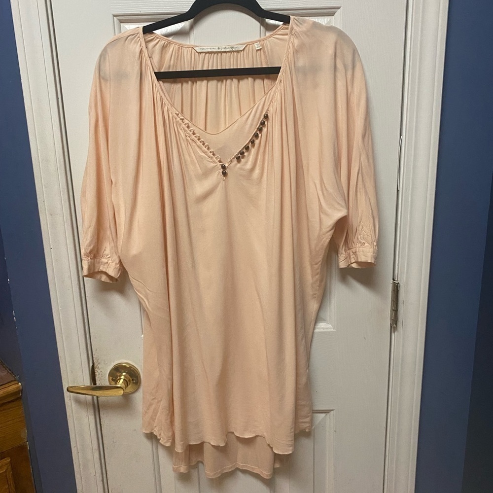 Twelfth Street by Cynthia Vincent 2-n-1 blouse + chemise size Small
